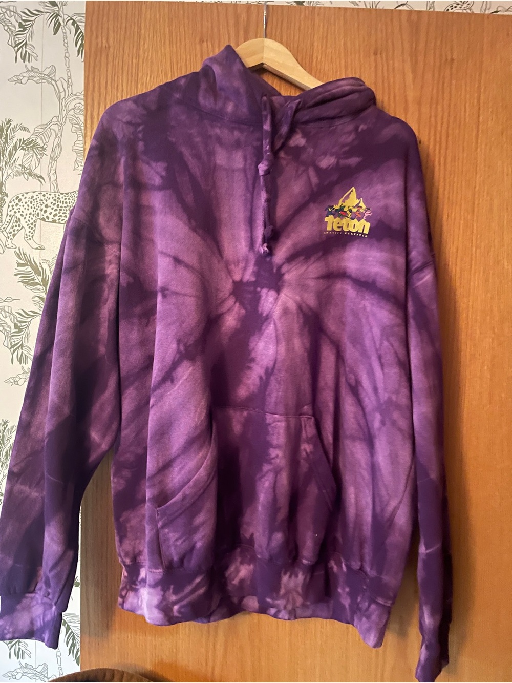 Teton Sports Purple Tie-Dye Pullover Hoodie